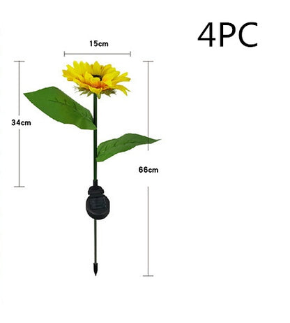 HomeRock LED Solar Sunflower Lamps Solar Light Decorative Lights