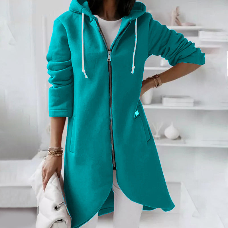 Luxe LSS Hoodie Sweatshirt Zipper Hooded Long Sleeve Sweater With Pocket Outerwear Tops Clothes