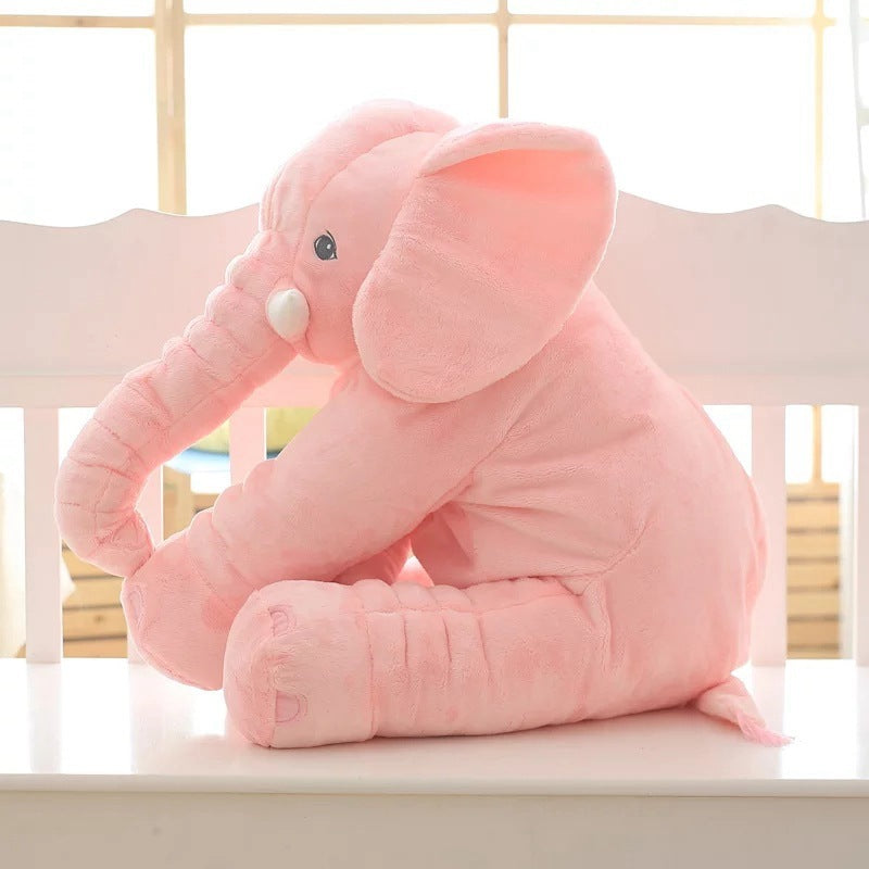 CloudSoft Soft Comfort Elephant Plush Toy  Accompany Sleeping Baby Sleep Child Pillow Leather Shell