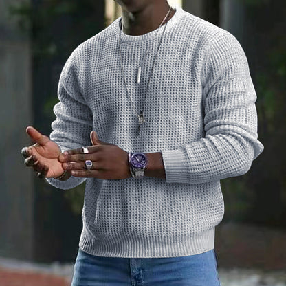 Man Cave New Youth Round Neck Long Sleeve Pullover Sweater