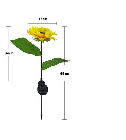 HomeRock LED Solar Sunflower Lamps Solar Light Decorative Lights