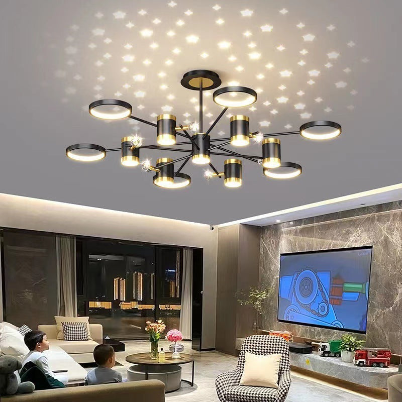 HomeRock Luxury Chandelier Nordic Star Lamp Light