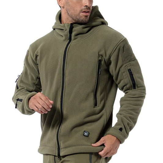 mCzO Men Military Winter Thermal Fleece Tactical Jacket