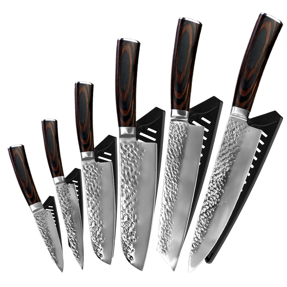 HomeRock Stainless steel kitchen knives with knife set 6 pieces loose set