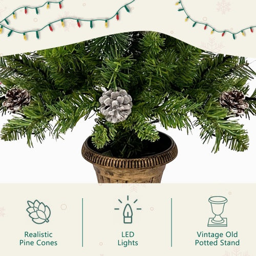 Pre-lit Christmas Tree Artificial Christmas 4-piece Set