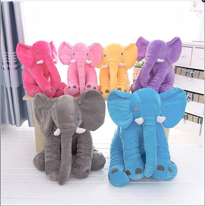 CloudSoft Soft Comfort Elephant Plush Toy  Accompany Sleeping Baby Sleep Child Pillow Leather Shell