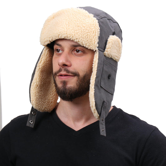 Windproof Outdoor Ski Hat With Thickened Ear Protection Flying Cap