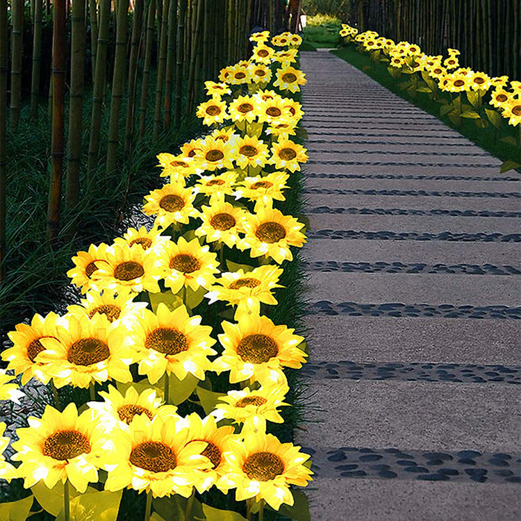 HomeRock LED Solar Sunflower Lamps Solar Light Decorative Lights