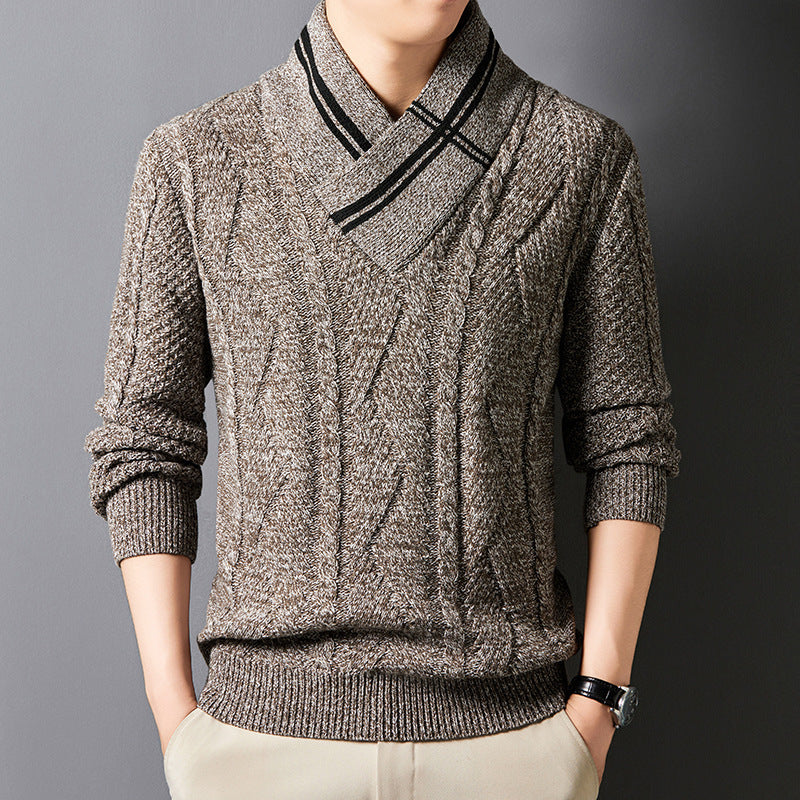 mCzO Woolen Winter V-neck Sweater