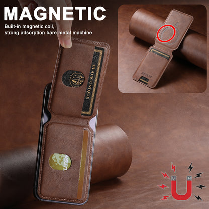 Universal Phone Magnetic Card Holder MagSafe Magnetic Ring PU Leather