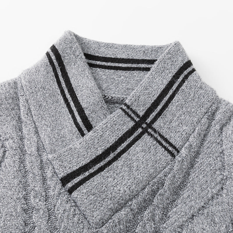 mCzO Woolen Winter V-neck Sweater