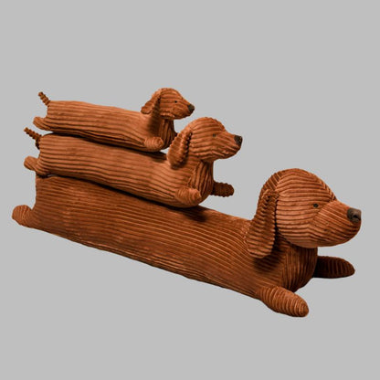 CloudSoft Brown Cute Dachshund Long Sofa Home Decor Pillow