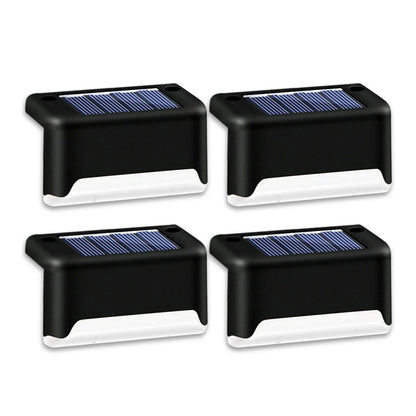 HomeRock 4 Solar LED Bright Deck Lights Outdoor Garden Patio Railing Decks Path Lighting Outdoor Garden Light Deck Lamp Solar Stairs Light