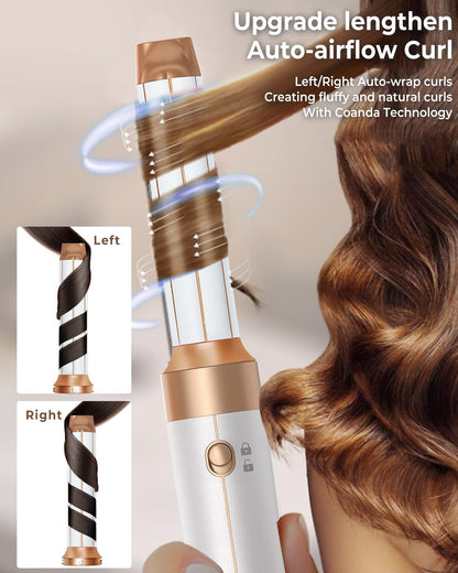 Luxe LSS Blow Dryer Brush 7 In ONE, 110,000 RPM High-Speed Negative Ionic Hair Dryer with Diffuser Concentrator.