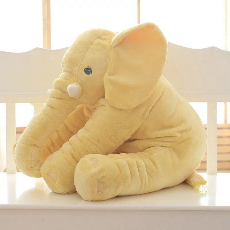 CloudSoft Soft Comfort Elephant Plush Toy  Accompany Sleeping Baby Sleep Child Pillow Leather Shell