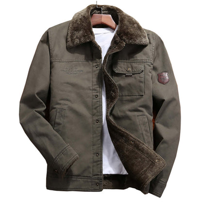 Man Cave Velvet Cotton Men's Winter Jacket