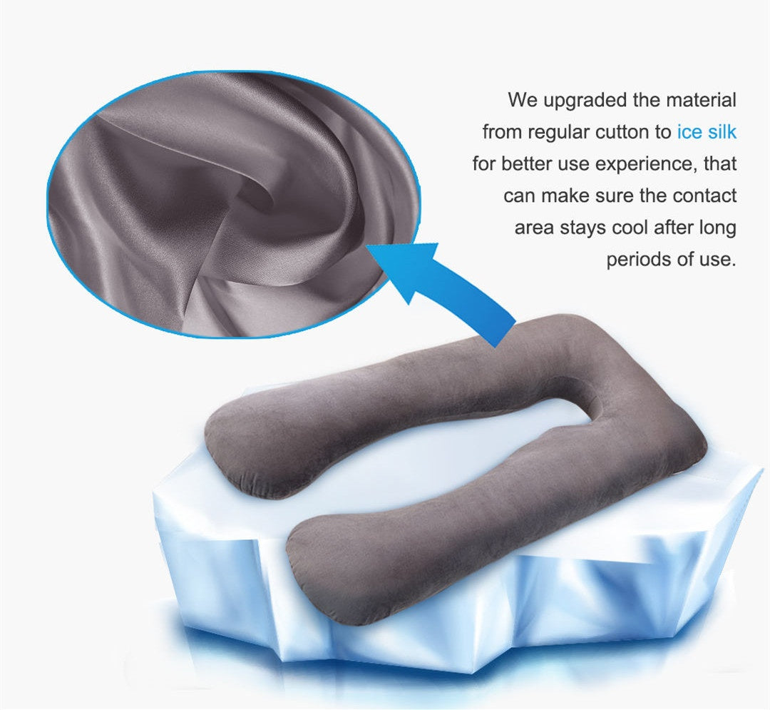 Essential CloudSoft Sleeping Support Pillow For Pregnant Women U Shape Maternity Pillows Pregnancy Ice Silk