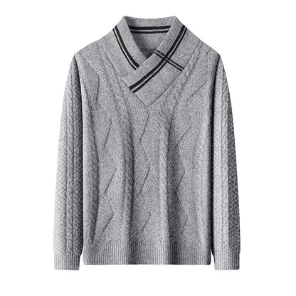 Man Cave Woolen Winter V-neck Sweater