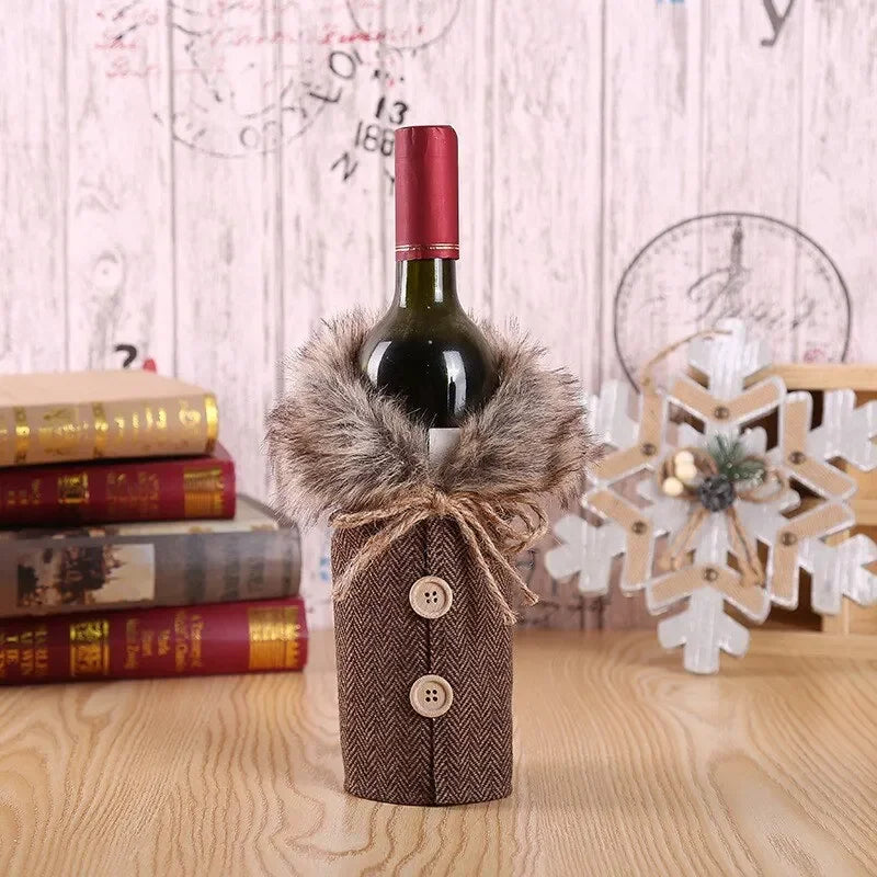 Oh Hey Christmas Wine Bottle Cover