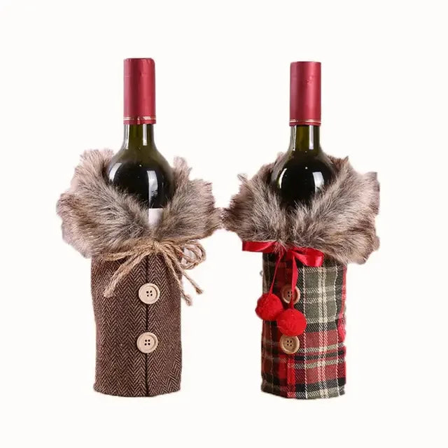 Oh Hey Christmas Wine Bottle Cover