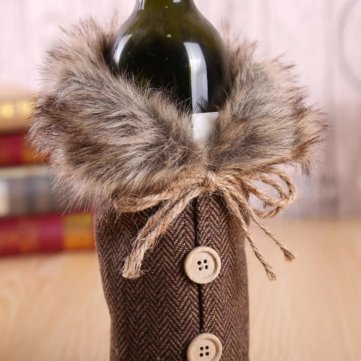 Oh Hey Christmas Wine Bottle Cover