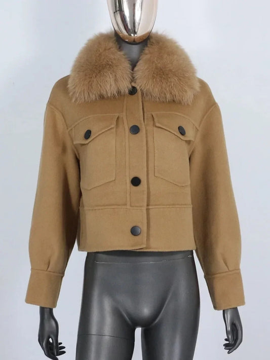 Luxe LSS Fox Fur Collar Winter Jacket