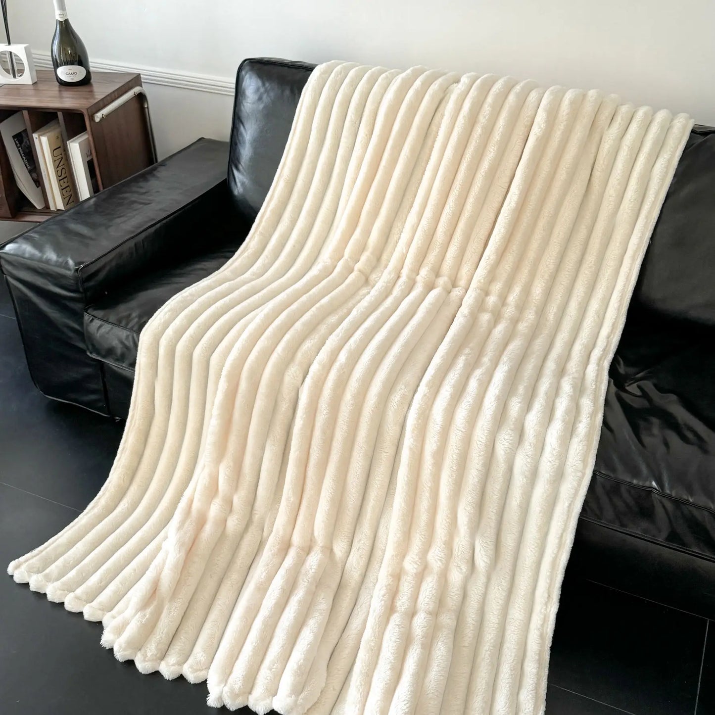 CloudSoft Super Soft Thick-Striped Blanket