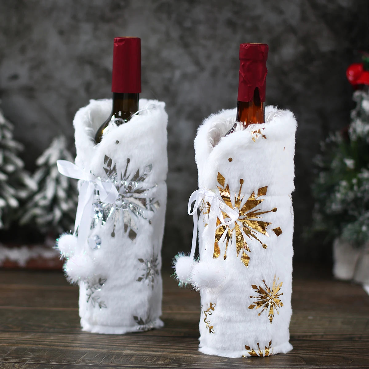 Oh Hey Christmas Wine Bottle Cover