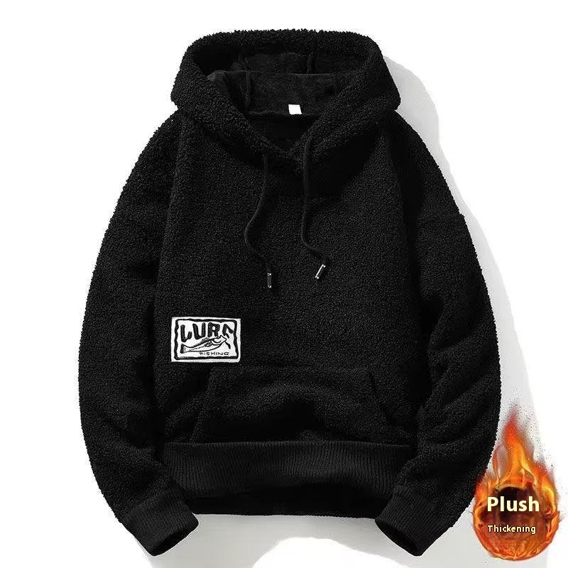 Man Cave thick Autumn and Winter Cashmere Hoodie Men