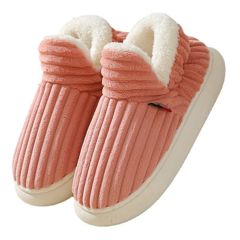 mCzO x Luxe LSS Winter Cotton Warm Indoor Outdoor Plush Shoes Fleece Slippers