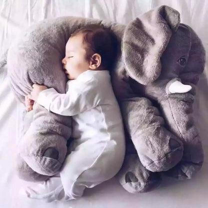 CloudSoft Soft Comfort Elephant Plush Toy  Accompany Sleeping Baby Sleep Child Pillow Leather Shell