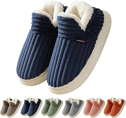 Man Cave X Luxe LSS Christmas Winter Cotton Warm Indoor Outdoor Plush Shoes Fleece Snow Slippers