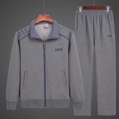 Man Cave Sport Suit Loose Autumn Winter Sweater Middle-aged And Elderly Casual Sportswear