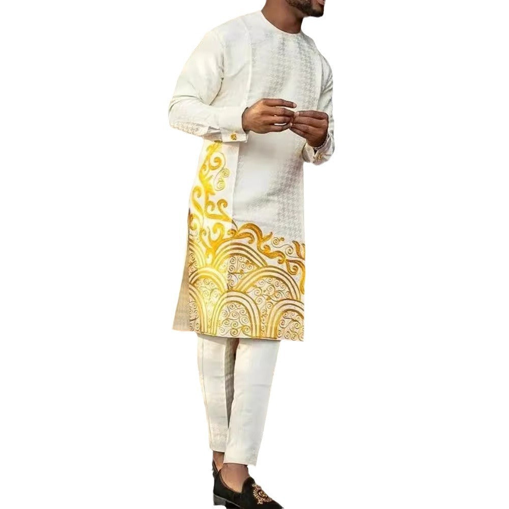 MCZO African Print Minimalist Suit