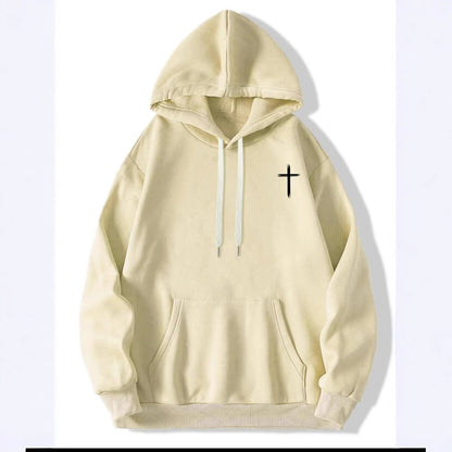 Man Cave X Luxe LSS Thread Drop-shoulder Sleeve Loose Sweater I can do all things though Christ who strengthens me hoody hoodie