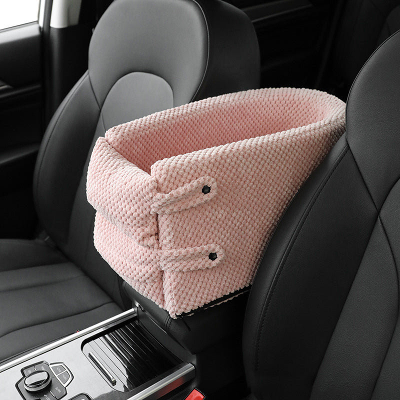 CloudSoft Pet Quilted Car Armrest Armrest Nonslip Basket