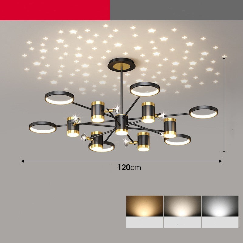 HomeRock Luxury Chandelier Nordic Star Lamp Light